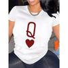 Женская футболка Удобная Круглый вырез Повседневная Хлопковый смешанный состав Короткие рукава Мягкий Дышащий Топ Женская одежда Футболка Летняя Весенняя Уличная одежда Ткань