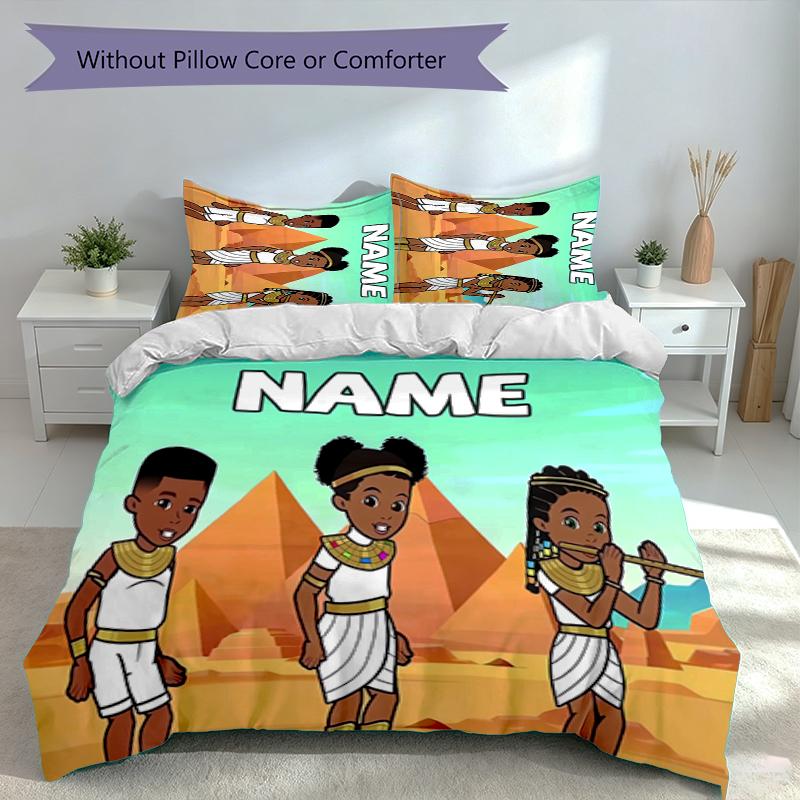 3pcs Custom Name Gracies Corner Set,Includes 1 Duvet Cover and 2 Pillowcases,All-season Bedroom Decor