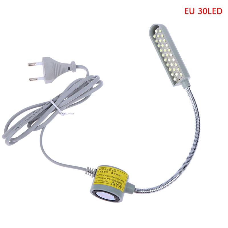1Pc 10/20/30 Led Sewing Machine Lamp 360 Flexible Adjustable Gooseneck Work Lamp Industrial Lights With Base For Workbench