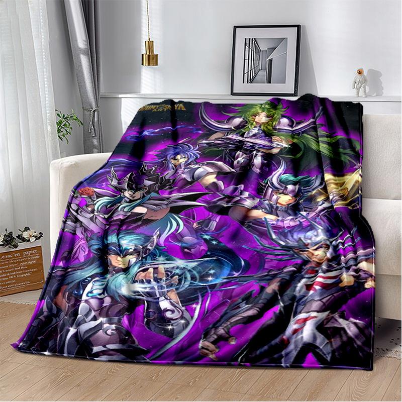 3D Ретро Saint Seiya одеяло с героями мультфильмов, мягкое одеяло для дома, спальни, кровати, дивана, пикника, путешествия, офиса, одеяло, детское одеяло