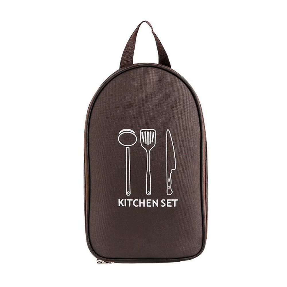 Large Capacity Camping Cookware Bag No Tableware BBQ Tableware Pouch Outdoor Camping Supplies