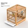Foldable Parrot Cage: Spacious, Portable, Breathable Viewing Cage for Small Birds