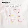 Хлопковая футболка с длинным рукавом для девочек MOMOCO