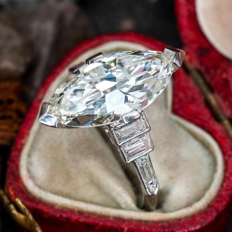 Huitan Кристалл Маркиза Кубический Циркон Женские Кольца Геометрический Модный Лаконичный Дизайн Свадебные Помолвочные Кольца Ювелирные Изделия для Женщин