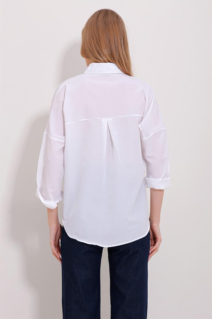 Женская рубашка, модная бежевая базовая рубашка из хлопка нового сезона с манжетами