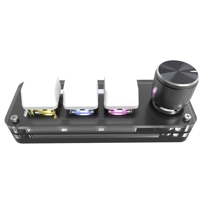Программирование макросов, пользовательская ручка, клавиатура RGB, 3 клавиши, копипаста, мини-кнопка, игровая клавиатура Photoshop, механическая клавиатура с горячей заменой