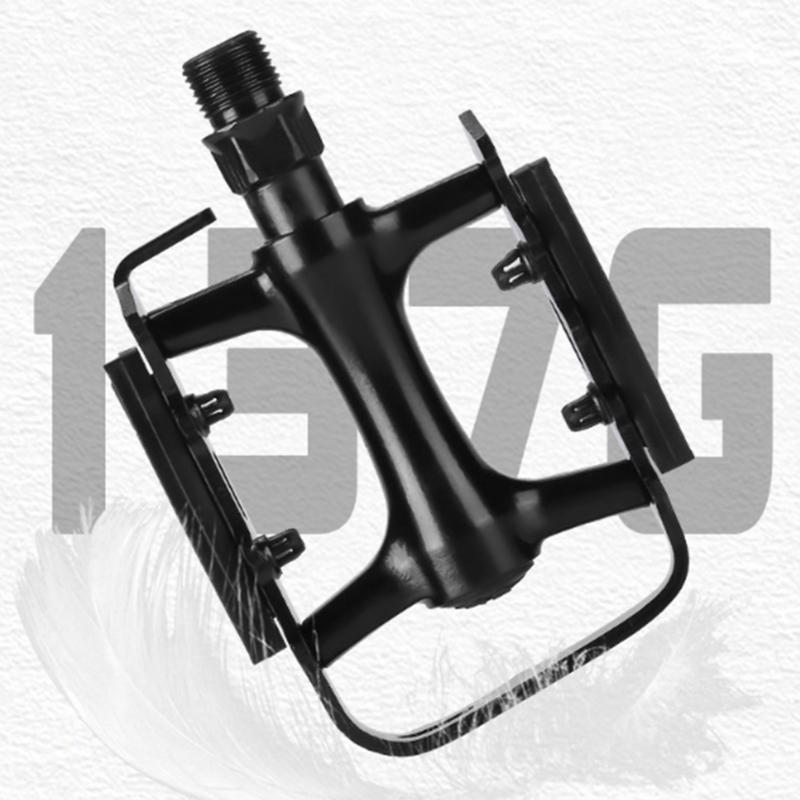 Flat Pedals 2 Pack Road Bike Pedals Non-Slip 9/16 Inch Foot Pegs BMX Cleats Cycling Accessories For Mountain Road Touring Bikes