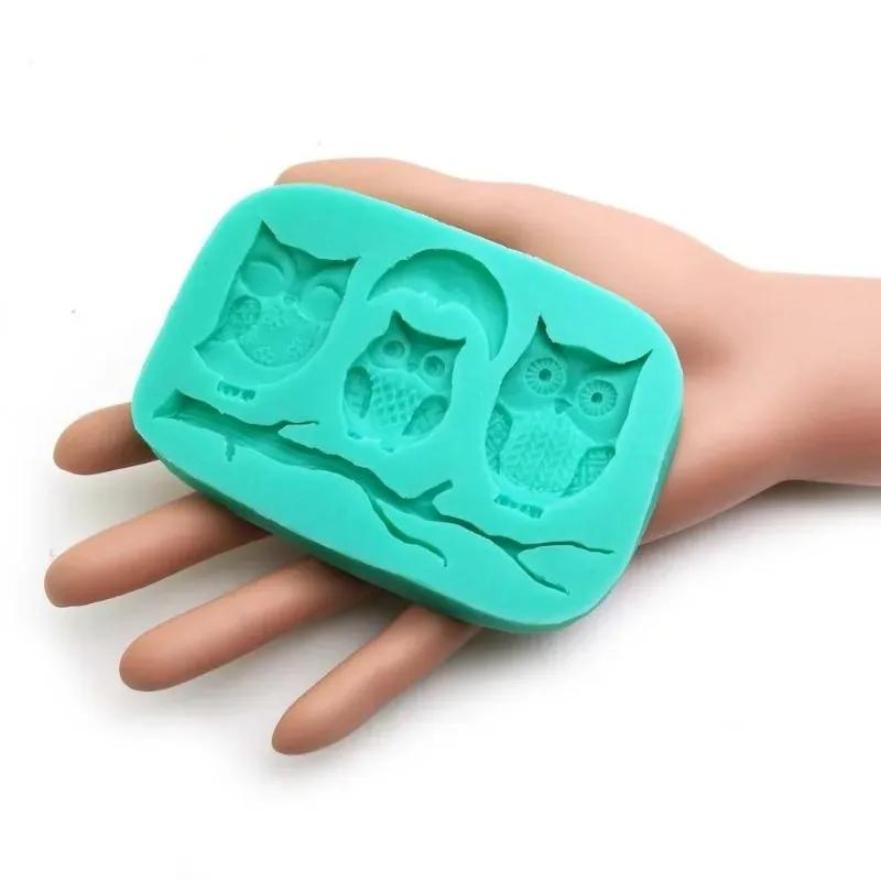 Кухня Маленькие Инструменты Формы для Торта Сова Фондант Шоколад Выпечка Луна Сахарная Мастика Аксессуары для Украшения Кексов Принадлежности