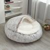 Cat Nest Semi-enclosed Winter Warm House Cat Villa Plush Cover Nest Four Seasons Dual-purpose Half-purpose Dog Nest