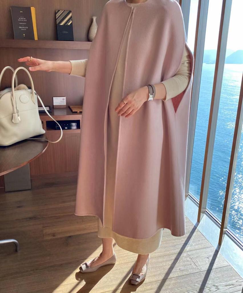 Японский женский шерстяной свитер-жилет в стиле плаща с крыльями летучей мыши 2023 года, осень/зима