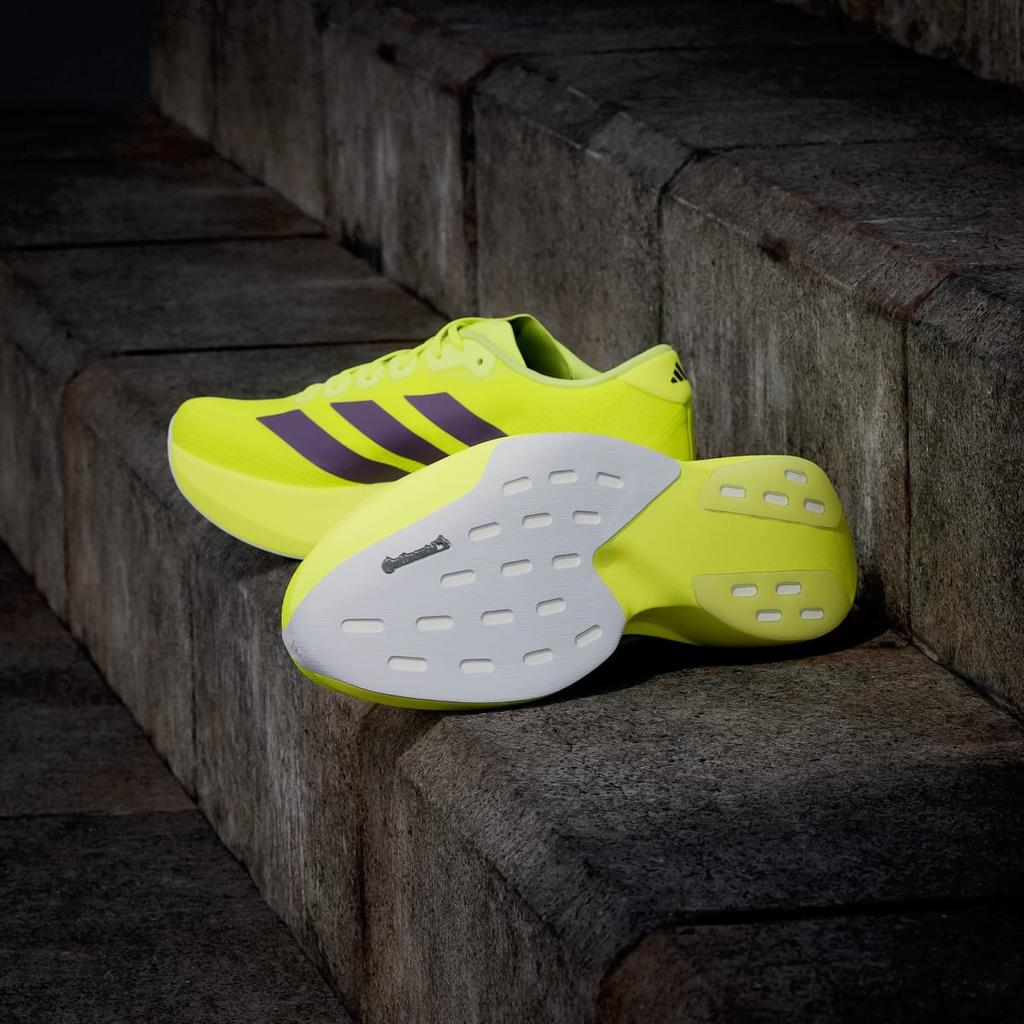 adidas Adizero EVO SL WOVEN JR2024 Men's Performance Sports Shoes Solar Yellow / Aurora Plum / Powder Plum