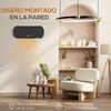 Electric Wall Heater 1000W/2000W Stove with LED Display and Remote Control 45x18.6x11.5 cm Black