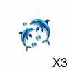 Luminous Dolphin Wall Sticker Set, Waterproof Vinyl Decals, Quick Installation, Soothing Effect,