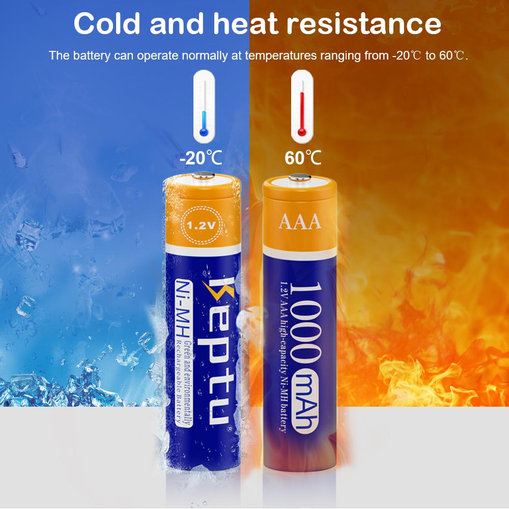 KEPTU 4-32 шт. Аккумуляторные батареи 3A AAA 1,2 В 1000 мАч Ni-MH