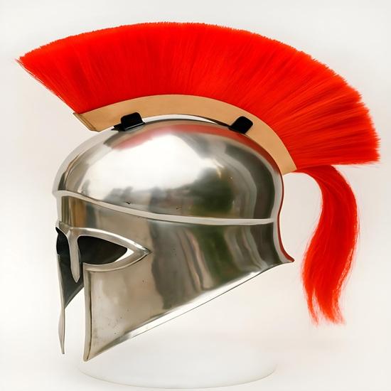 Wearable Ancient Greek Corinthian Helmet: 18 Gauge Steel, Cosplay LARP
