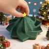 3D Printed Christmas Star Toy Stress Relief Retractable Tower Fidget Star with Handle Kids Teens Adults Portable Travel Telescopic Xmas Tree Sensory
