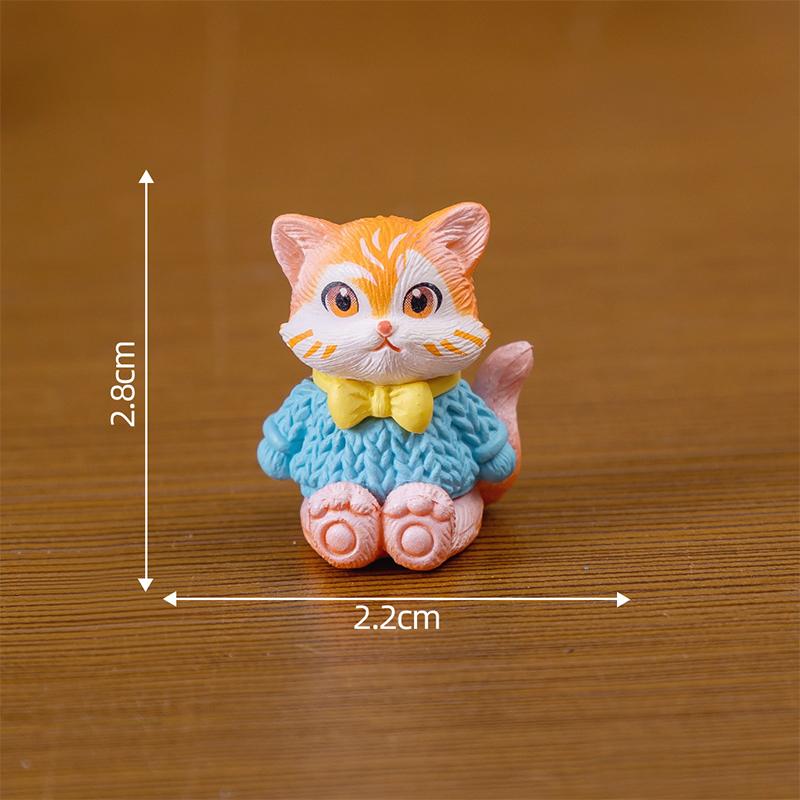 Креативный мультфильм милый кот собака свинья микро пейзаж смоляные украшения для домашнего украшения кавайное животное комната украшение стола
