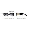 Chanel Rectangular Sunglasses With Beaded Temples Unisex sunglasses Black CH5544A-C622S8