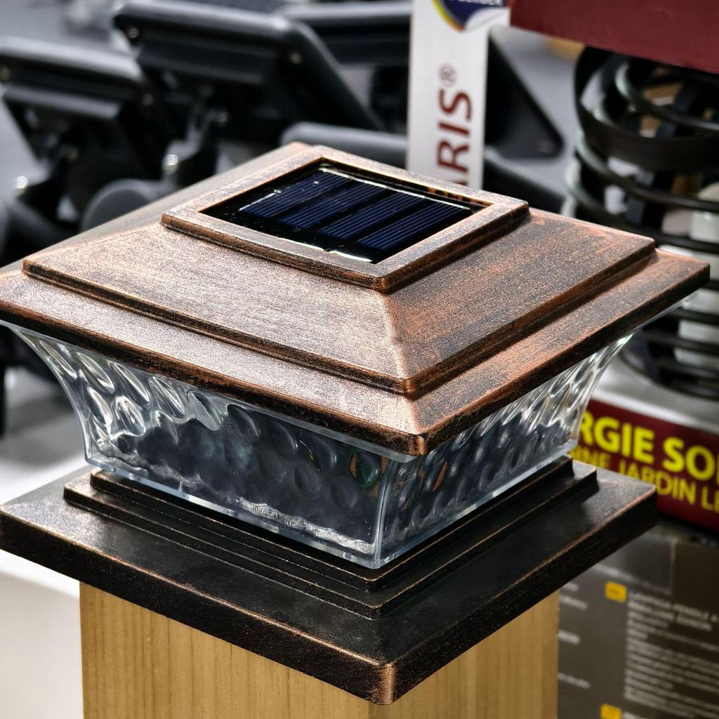 Двухцветные солнечные столбики для сада – Водонепроницаемые в китайском ретро-стиле для столбов забора и ворот