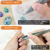 HOZAN Straight Short Nose Tweezers for Thick 110mm Overall 8mm Opening Tip Width PP-105 Finishes, 2.5mm Thickness, Length, Width, 0.5mm