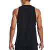 Under Armour Однотонный жилет без рукавов с круглым вырезом для мужчин, черный 1378990-001