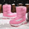 Snow Boots Winter High Top Cotton Boots for Boys and Girls Warm Cotton Boots