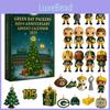 Юбилейный адвент-календарь Green Bay Packers Акриловый рождественский декор Подарок для спортивных фанатов