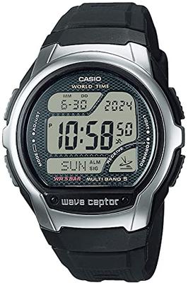 Мужские часы с радиоконтролем Casio Wave Ceptor WV-58R-1AJF, черные (Официальный японский продукт)