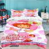 Straw-berry 3pcs Bedding Set,Including 1pc Duvet Cover And 2pcs Pillowcases Perfect Gift for Christmas,Ideal for Bedroom, Dormitory