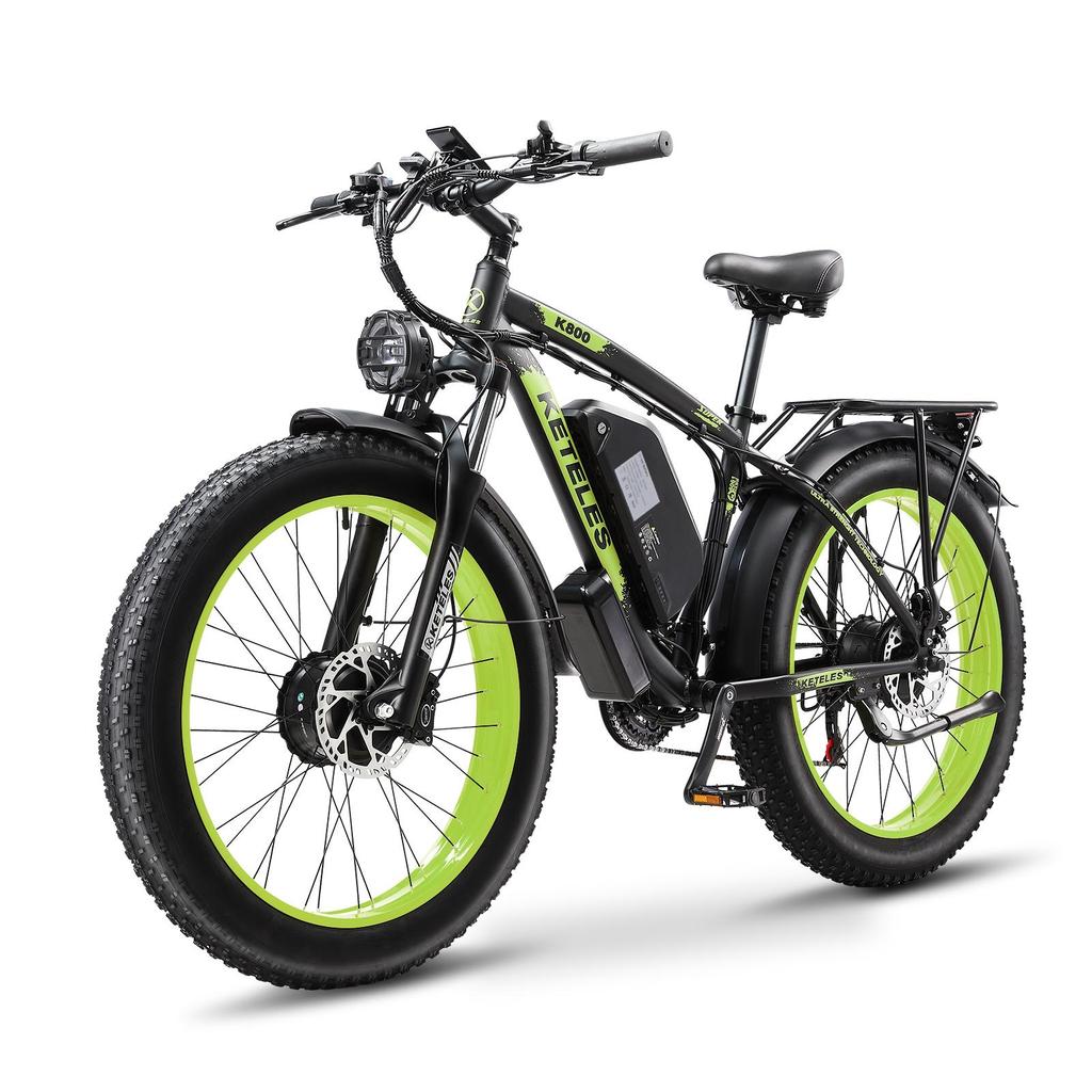 KETELES K800 Electric Bicycle Women 48V23Ah Battery, Dual 1000W Motor, 26Tire Men's Electric Bicycle