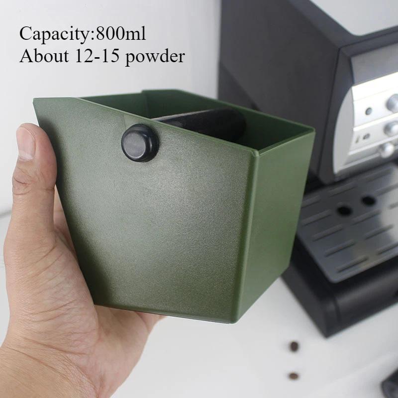 Кофейный ящик Knock Box Anti Slip Dump Мусорное ведро Espresso Cafe Grind Container Аксессуары для бариста Powder Beveled Kaffee Maker Инструменты