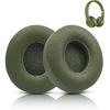 Сменные амбушюры для беспроводных наушников Beats Solo 3 и наушников Beats Solo2, Мягкая протеиновая кожа, Увеличенная толщина (Травяной зеленый)