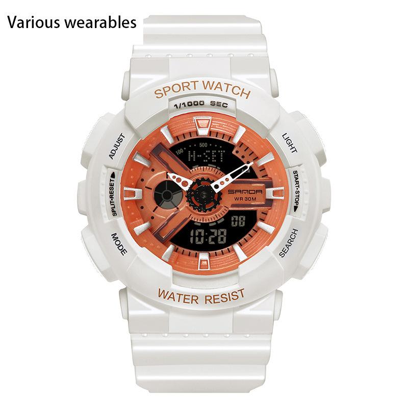 Корейская мода тренд микро бизнес светящиеся электронные спортивные модные студенческие корейские конфеты детские парные часы