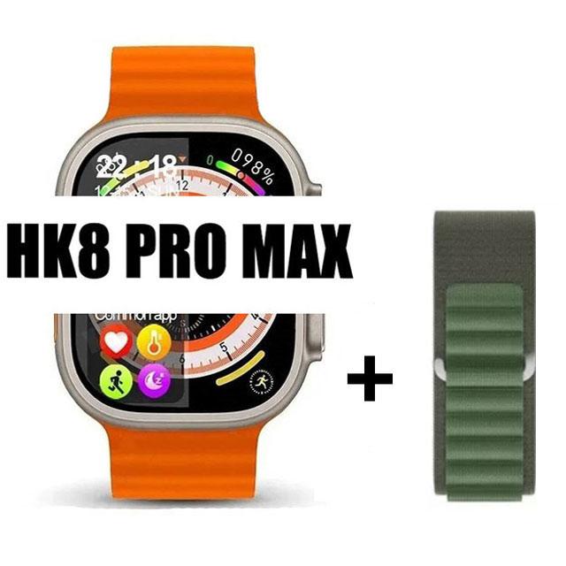 Оригинальные умные часы Hk8 Pro Max для мужчин, серия 8, 49 мм, 2,2 дюйма, экран RTAE с высокой частотой обновления, NFC-компас, игровые умные часы для Apple iPhone