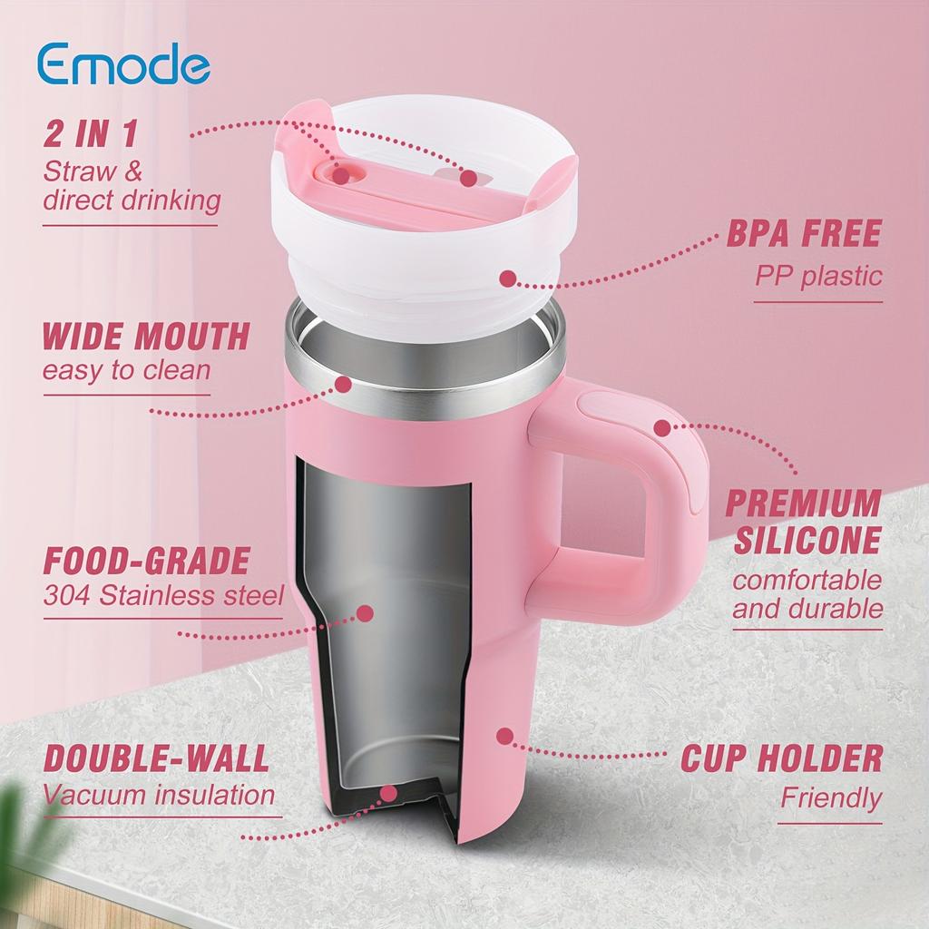 Изолированная кружка из нержавеющей стали на 14 унций с крышкой и трубочкой — не содержит бисфенол А, ударопрочная, отлично подходит для любого времени года — идеальный подарок на день рождения, Хэллоуин