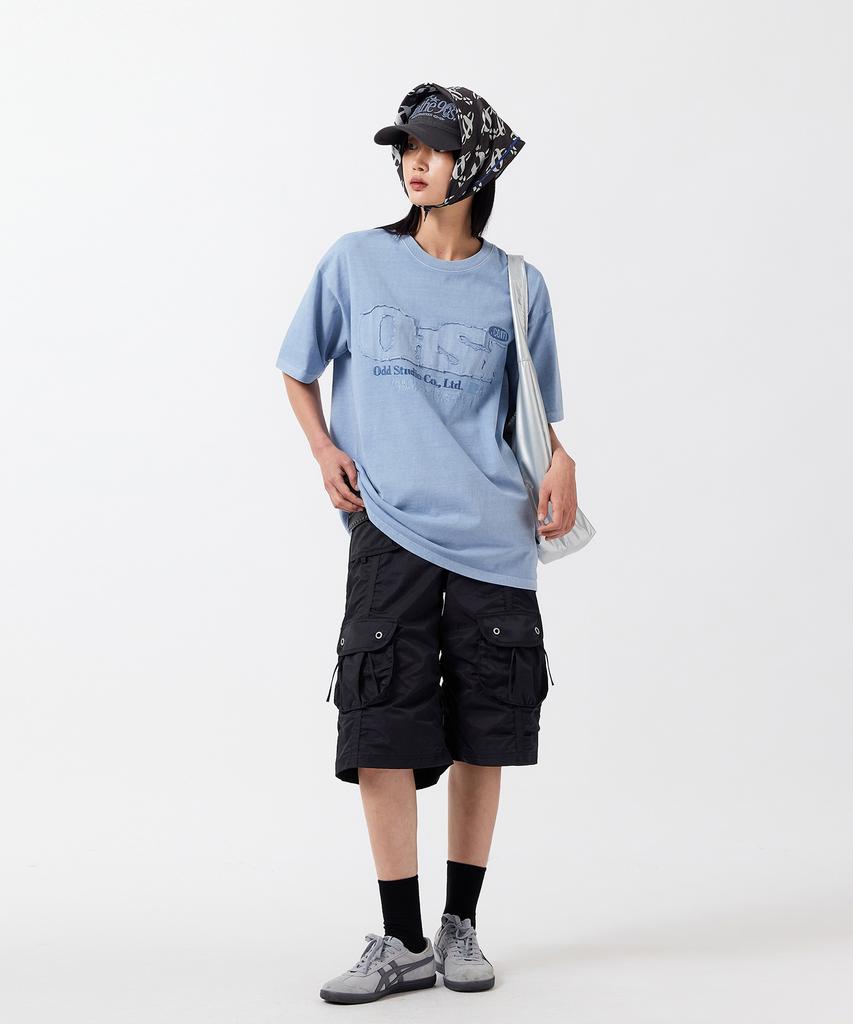 Широкие брюки-бермуды ODDSTUDIO с карманами на резинке - Черный