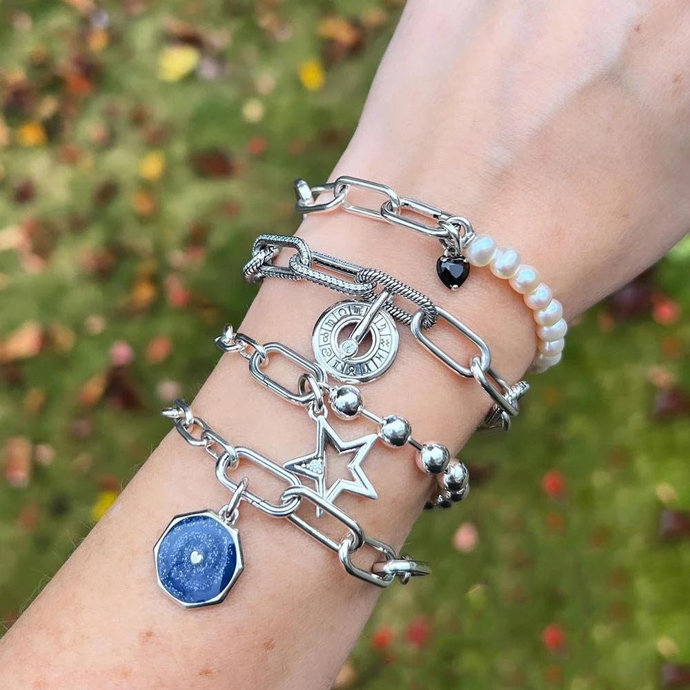 Новый медный пентакль солнце клевер аксессуары серии Me мини-подвеска подходит для оригинальных браслетов и ожерелий с шармами Me