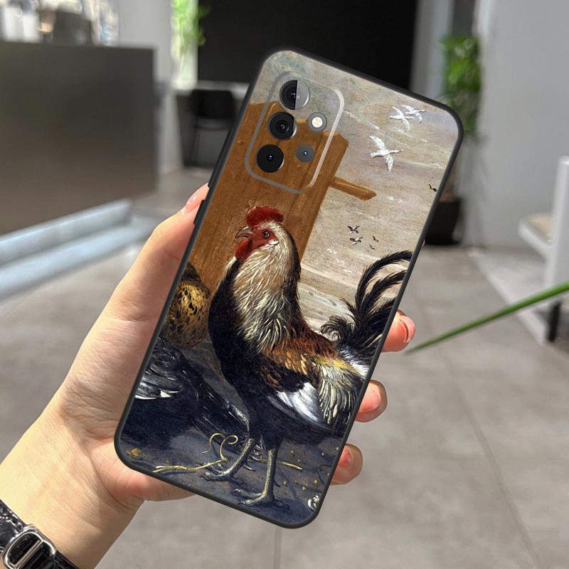 Cock Rooster Chicken Phone Case For Samsung Galaxy A14 A34 A54 A12 A32 A42 A52 A13 A23 A33 A53 A73 A52S A71 A51