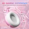 SOMIC G951pink Gaming Headset Cat Ear Headphone USB Gaming Headphones With LED  Light, 7.1 Virtual Surround Sound