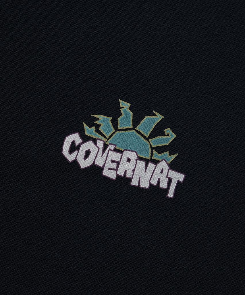 Covernat Rising Sun Graphic Zip-Up Hoodie Navy
