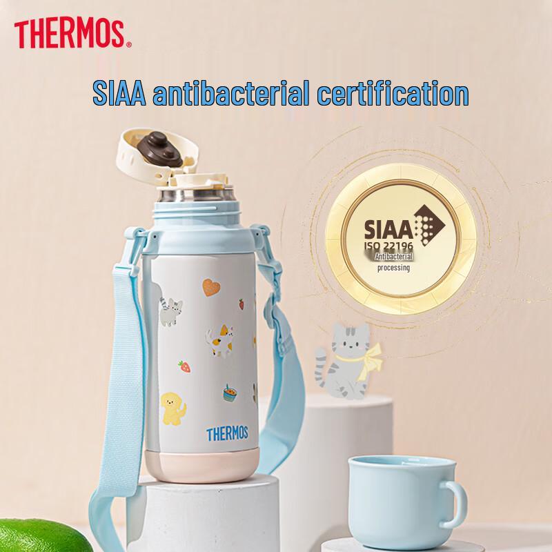 Thermos Детская термобутылка для воды из нержавеющей стали с трубочкой