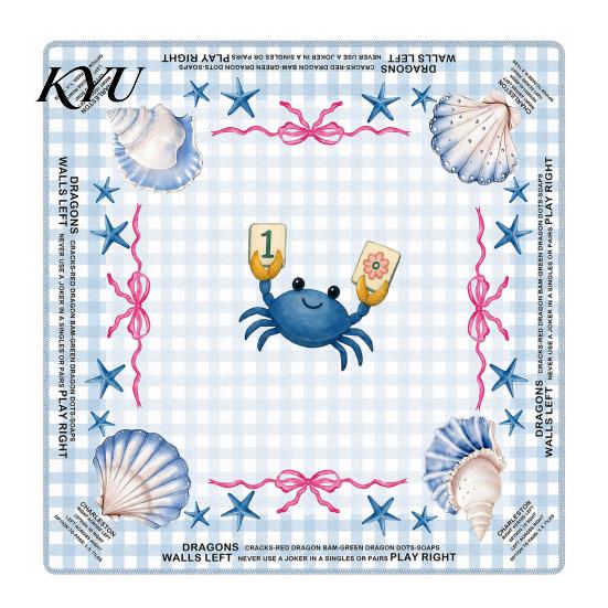 Waterproof Mahjong Mat Square for Table, Anti-Slip Noise Reduction Game Card Pad Table Cover, Washable Diatomaceous American Poker Cover