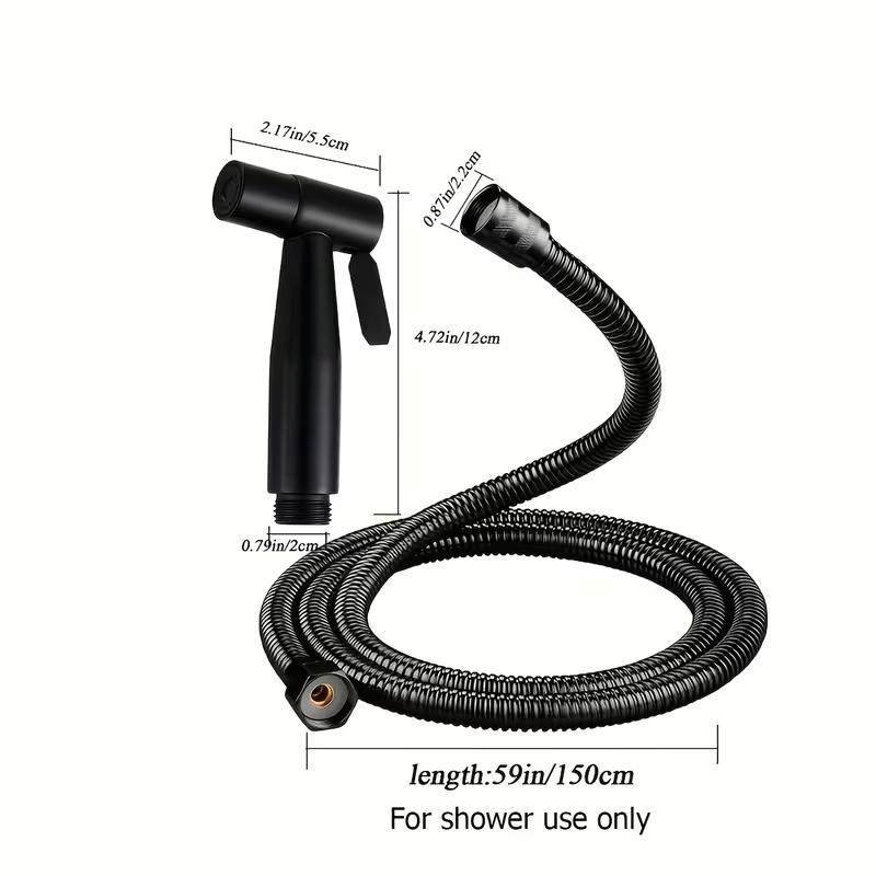 2PCS Stainless Steel Bidet Sprayer for Toilet Handheld with 1.5M Hose - Easy Install Nozzle - Water Saving Eco-Friendly