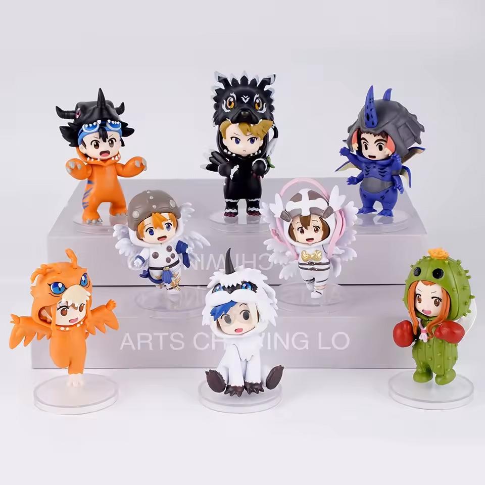 8pcs/set Anime Digital Monster Digimon Cosplay Cute Action Figure Model Toys for Children