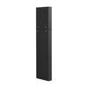 Corner Cabinet Bathroom with Two Compartments Adjustable Shelf Open Shelves Tall Triangular Shape Freestanding Storage