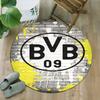 1pc B-BVB Carpet, Round Rug, Comfortable, Suitable for Entryways, Living Rooms, Office, And Bedrooms, Christmas Decoration