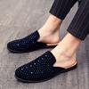 Fashion Classic Breathable Slipper Loafers Summer Half Shoes for Men Soft Handmade Muller Personality Designer Slipon Men Casual Shoes