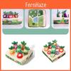 Развивающая плюшевая игрушка для детей, распознавание формы, цвета и числа, ферма, выдергиватель моркови