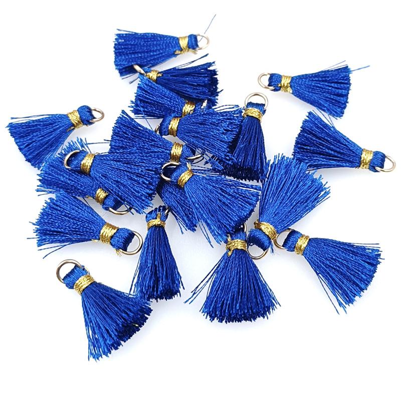 20pcs Gold Thread Band Loops Small Tassel Fringes Jewelry Accessories DIY Earrings Hair Accessories Fashion Handmade Materials