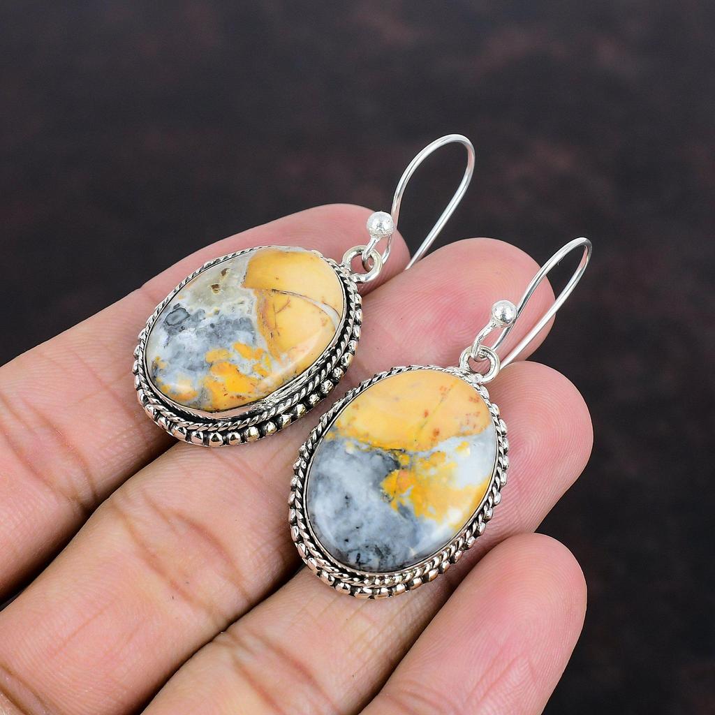 Maligano Jasper Earring Vintage Earrings Awesome Gemstone Jewelry 925 Sterling Silver Earring Handmade Earring Silver Jewelry Gifts For Mom